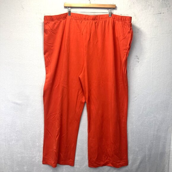 Disney Parks Wide Leg Minnie Mouse Lounge Pants Womens 3X Red Orange Patch Comfy - Picture 2 of 16